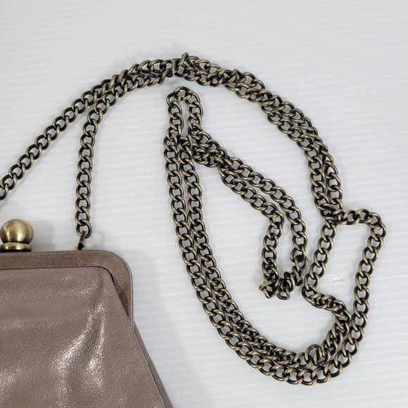 HOBO International Crossbody Leather Coin Bag Chain Purse Shoulder Clutch Wallet - Picture 7 of 10